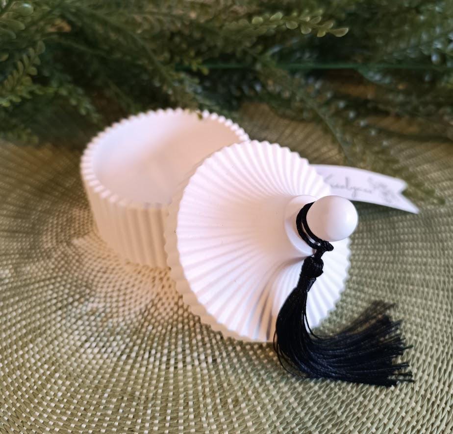 Boîte à bijoux blanche