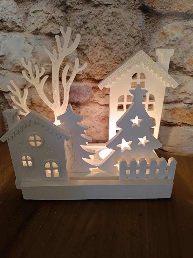 Photophore "Village de Noël"