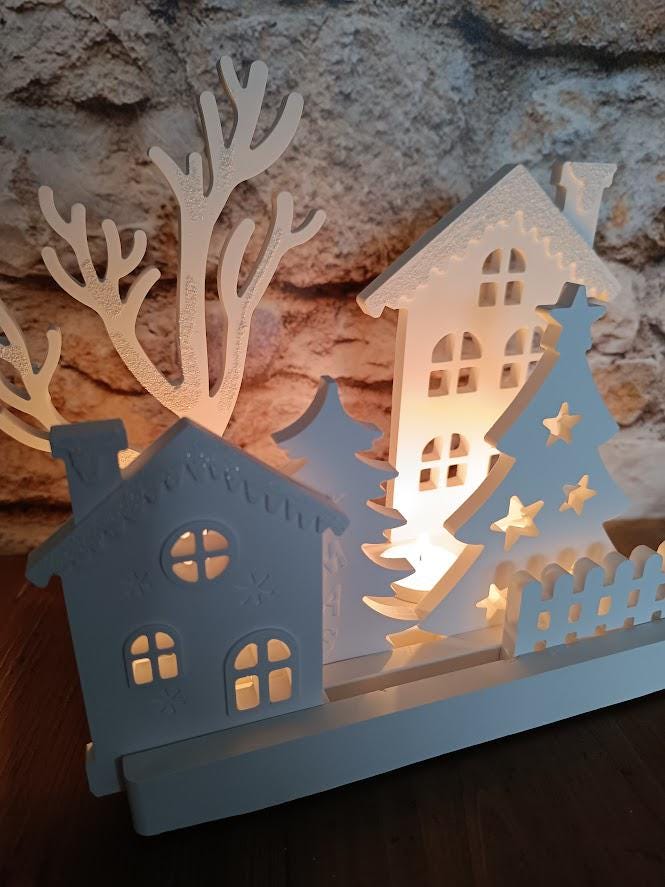 Photophore "Village de Noël"