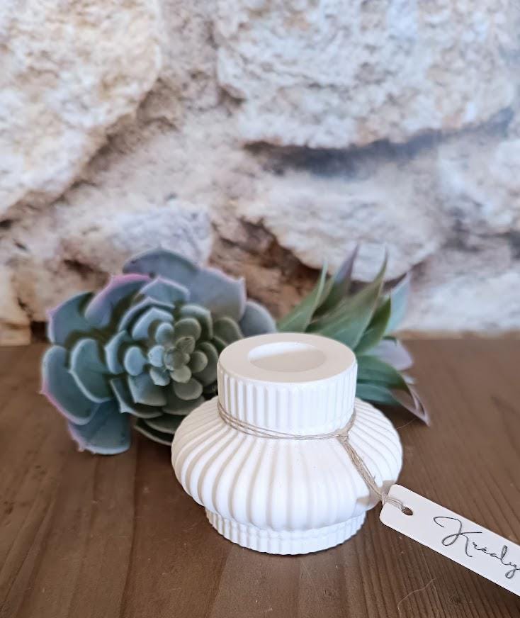 Bougeoir blanc