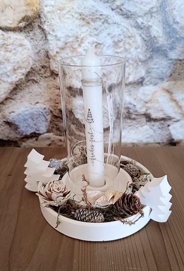 Bougeoir lumineux plat