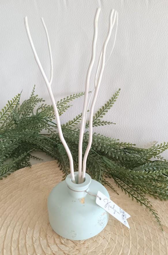 Petit vase diffuseur de parfum turquoise et or