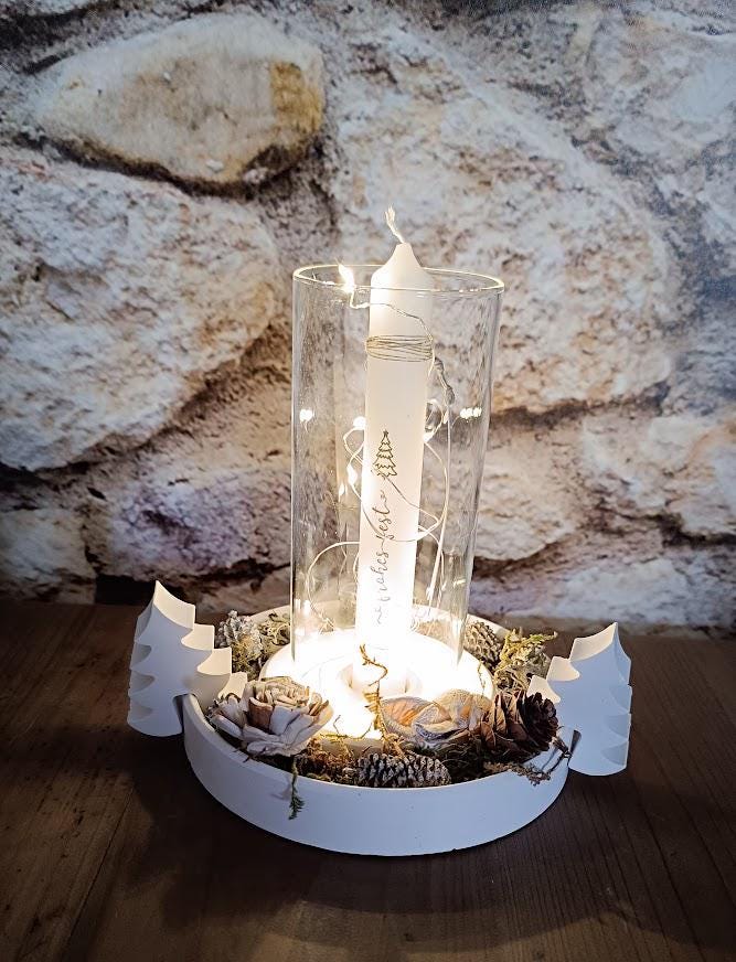 Bougeoir lumineux plat