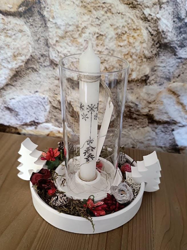 Bougeoir lumineux plat