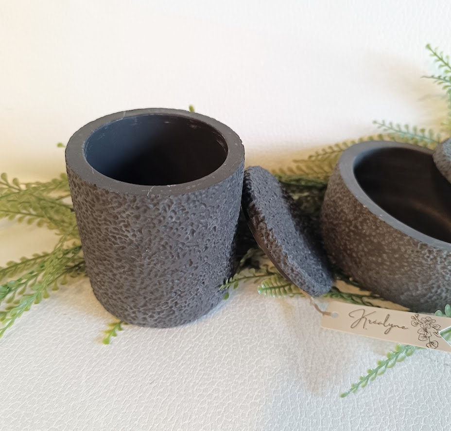 Ensemble de boîtes de rangement noires