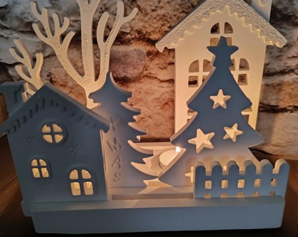 Photophore "Village de Noël"